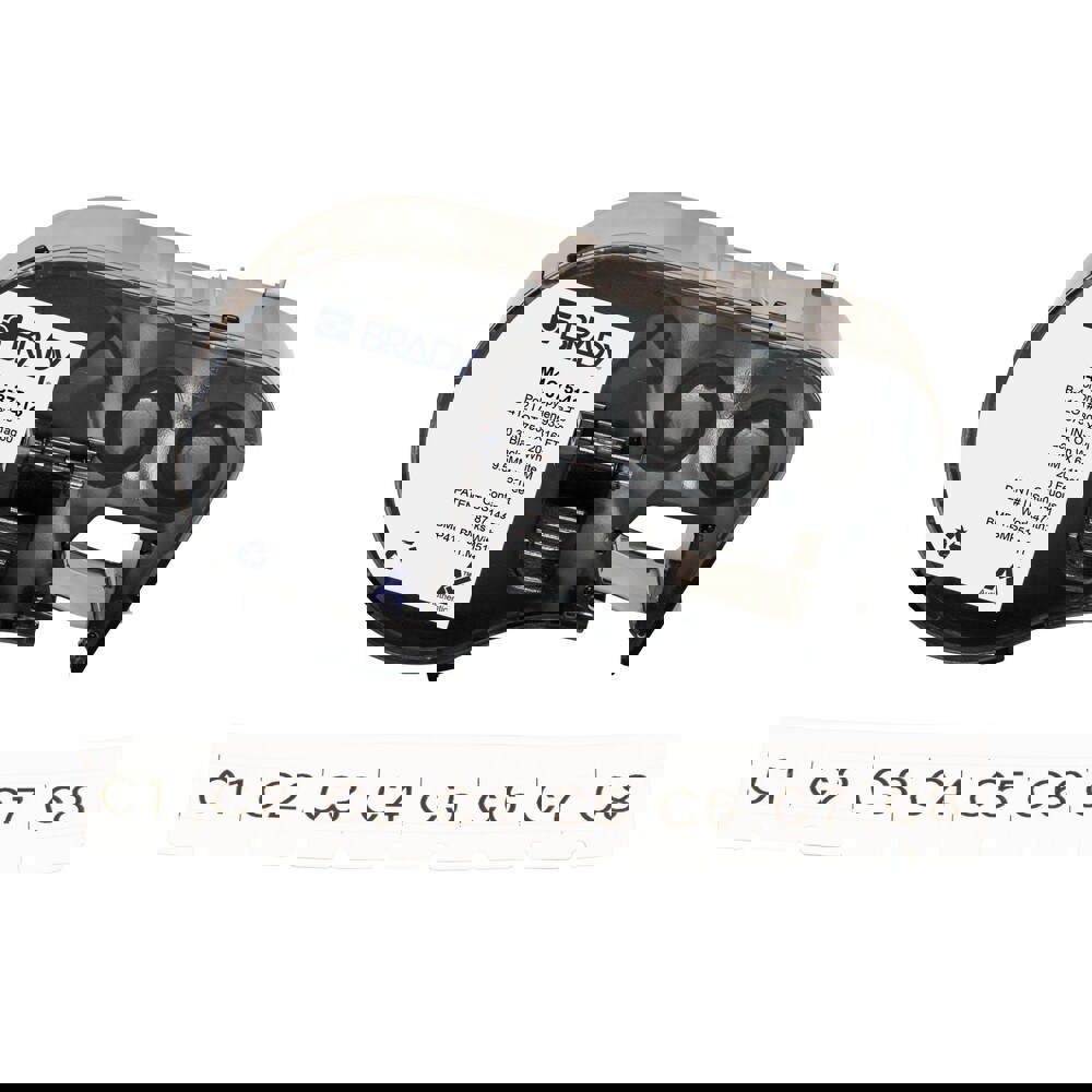 Labels, Ribbons & Tapes; Application: Label Printer Cartridge ; Type: Label Printer Cartridge ; Color Family: White ; Color: Black on White ; For Use With: BMP41; BMP51; BMP53; M511 ; Material: Polypropylene